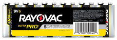 BATTERY - RAYOVAC ULTRA PRO ALKALINE 9V BATTERY - PACK OF 6