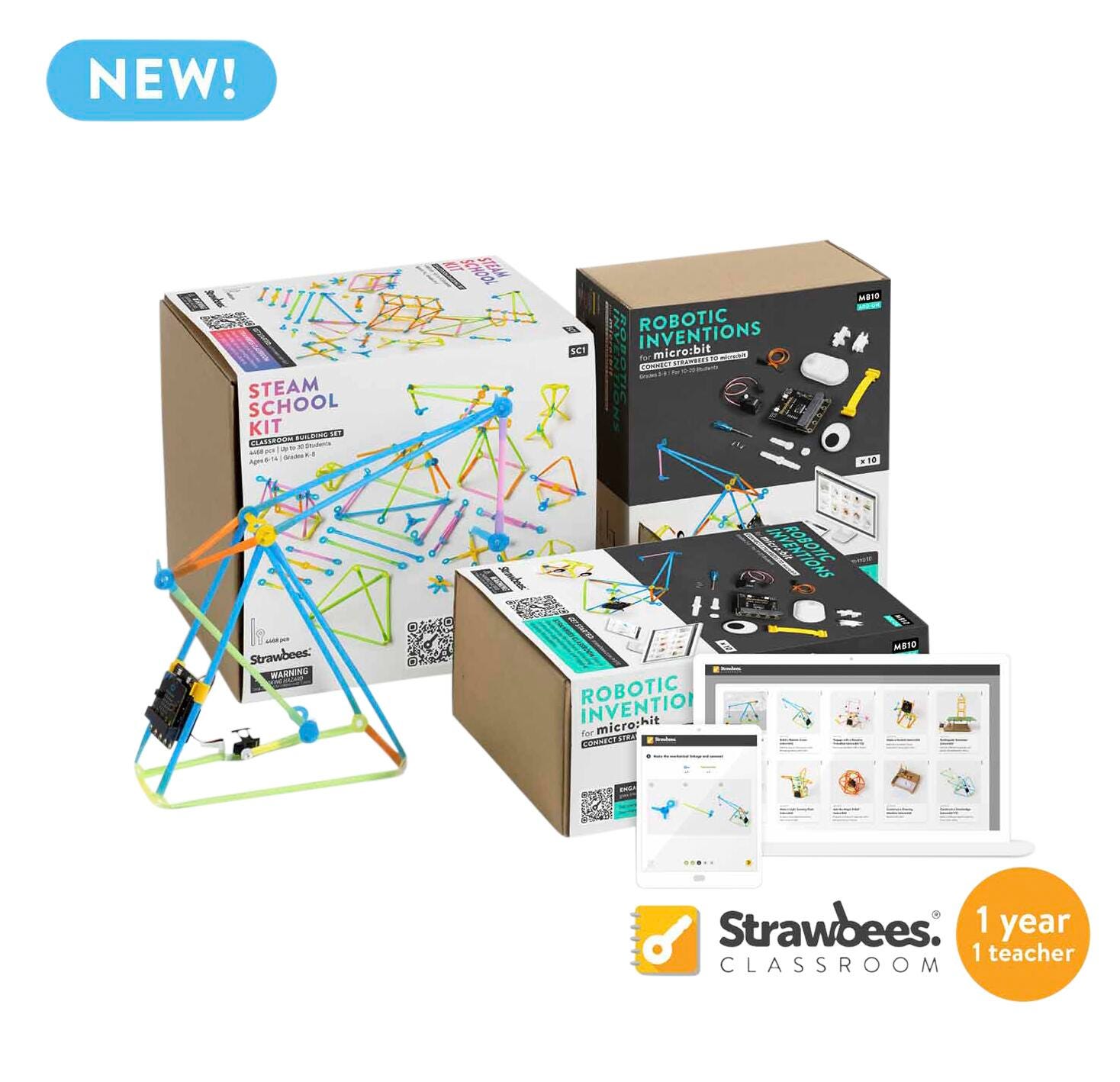 ROBOTICS - STRAWBEES STEAM CLASSROOM - MICROBIT NOT INCLUDED