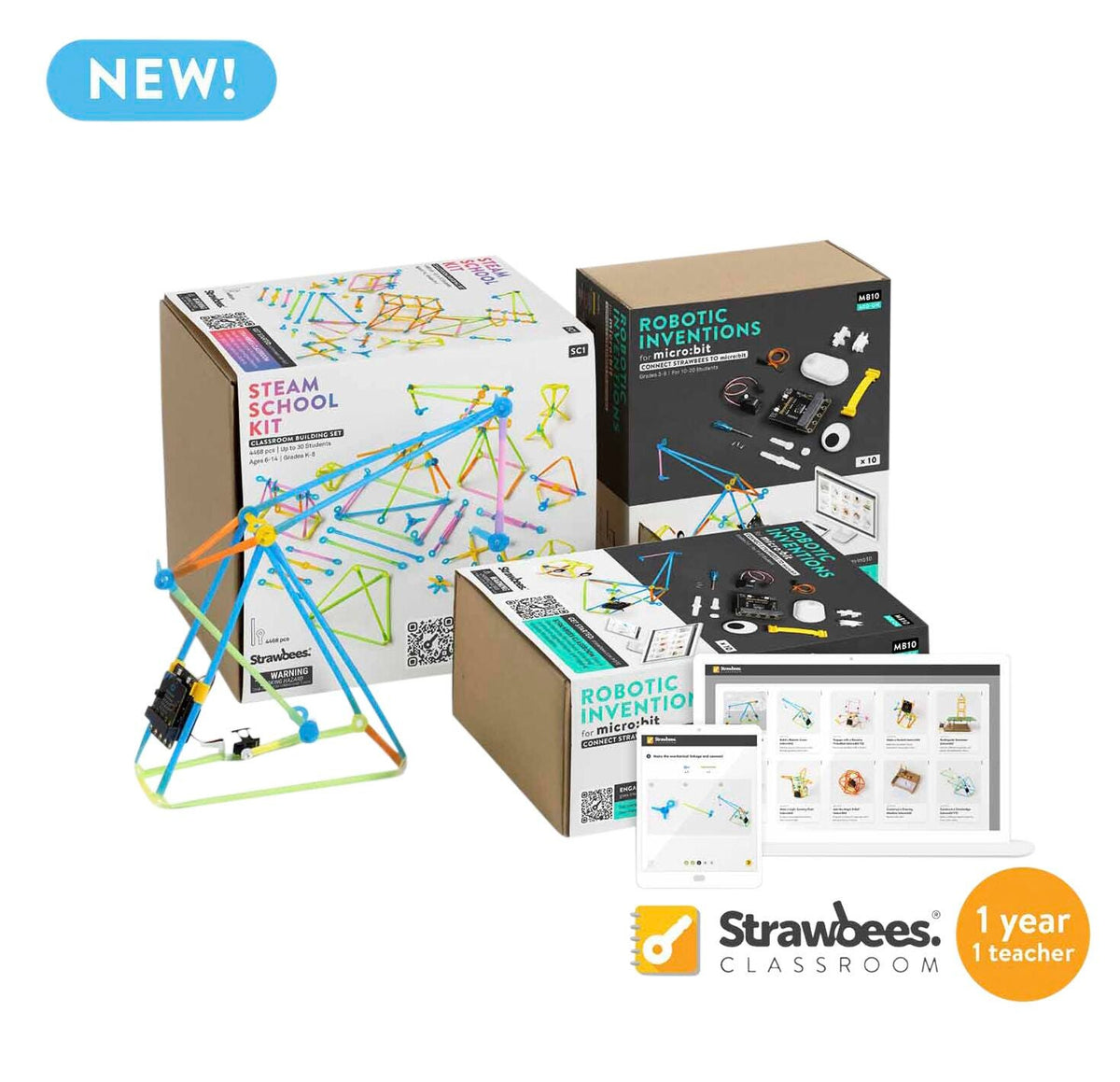 ROBOTICS - STRAWBEES STEAM CLASSROOM - MICROBIT NOT INCLUDED