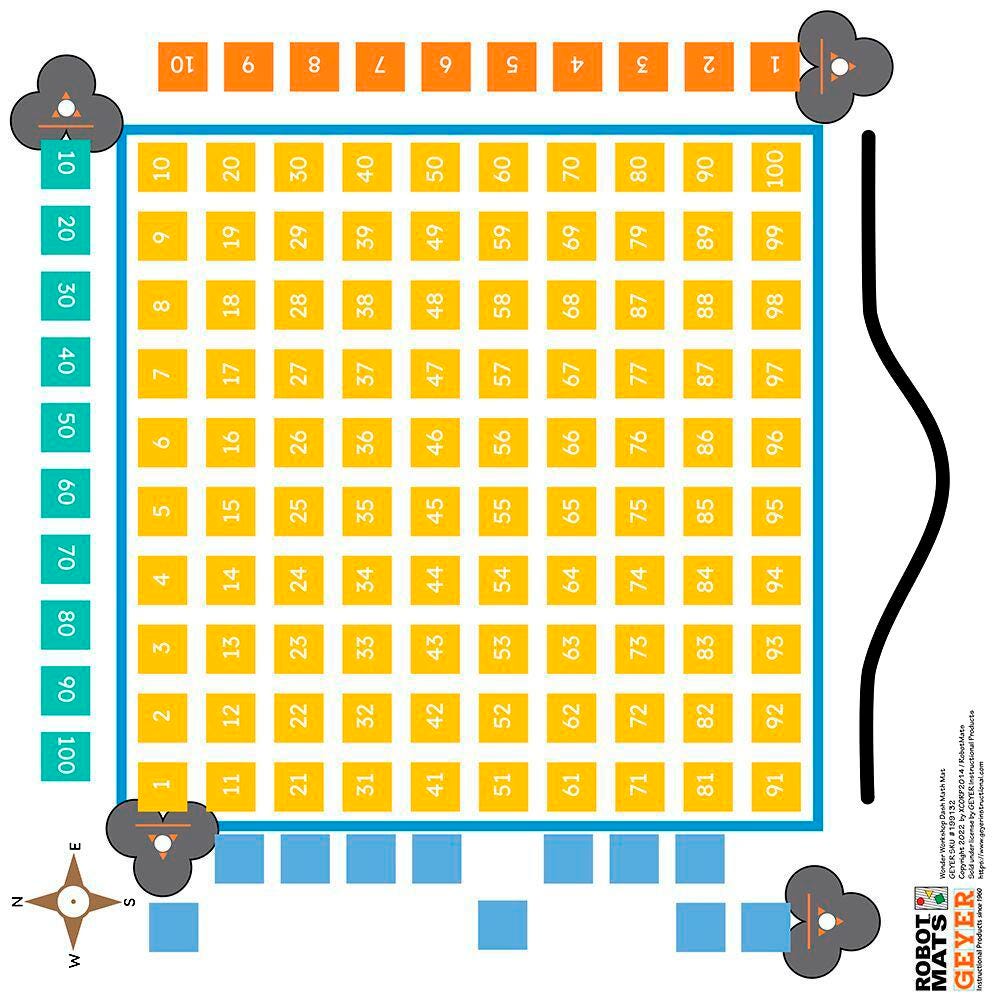 ROBOTICS MAT - WONDER WORKSHOP DASH MATH MAT