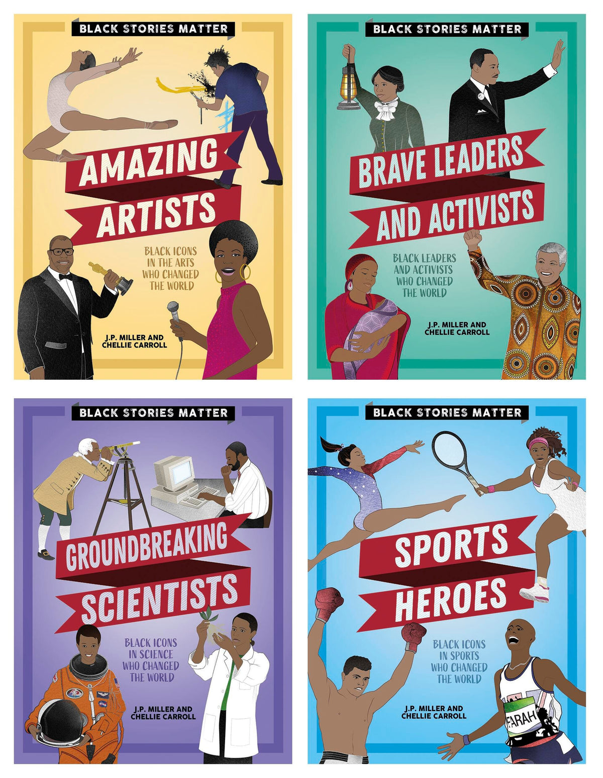 BOOKS BLACK STORIES MATTER SET OF 4