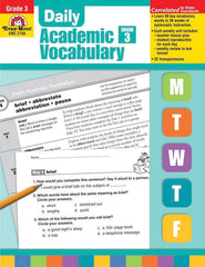 WORKBOOK -  DAILY ACADEMIC VOCABULARY GRADE 3