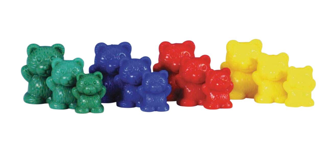 TEDDY BEARS IN THREE SIZES PACK OF 96-ACHIEVE