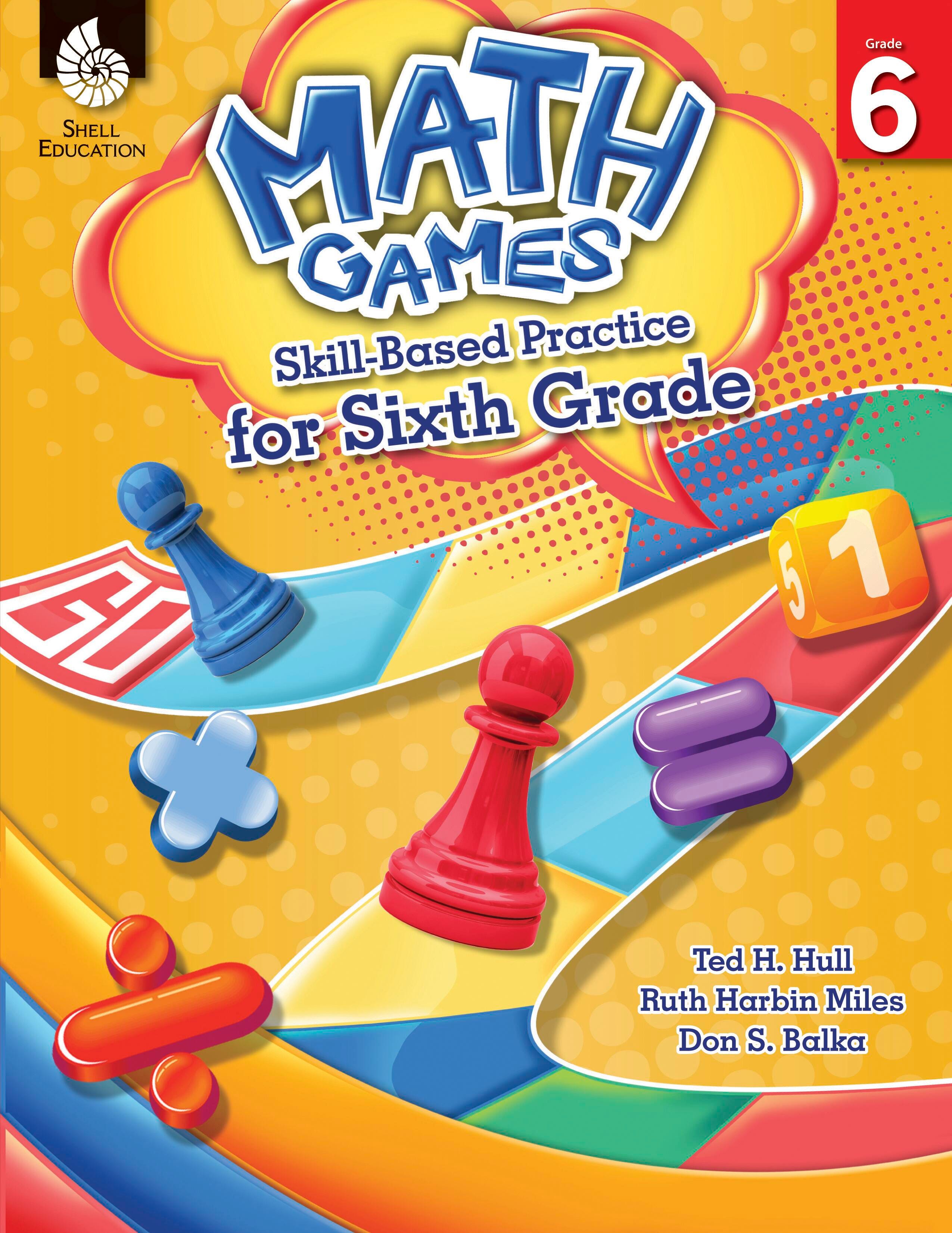 WORKBOOK MATH GAMES SKILL-BASED FOR 6TH GRADE GR 6