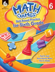 WORKBOOK MATH GAMES SKILL-BASED FOR 6TH GRADE GR 6