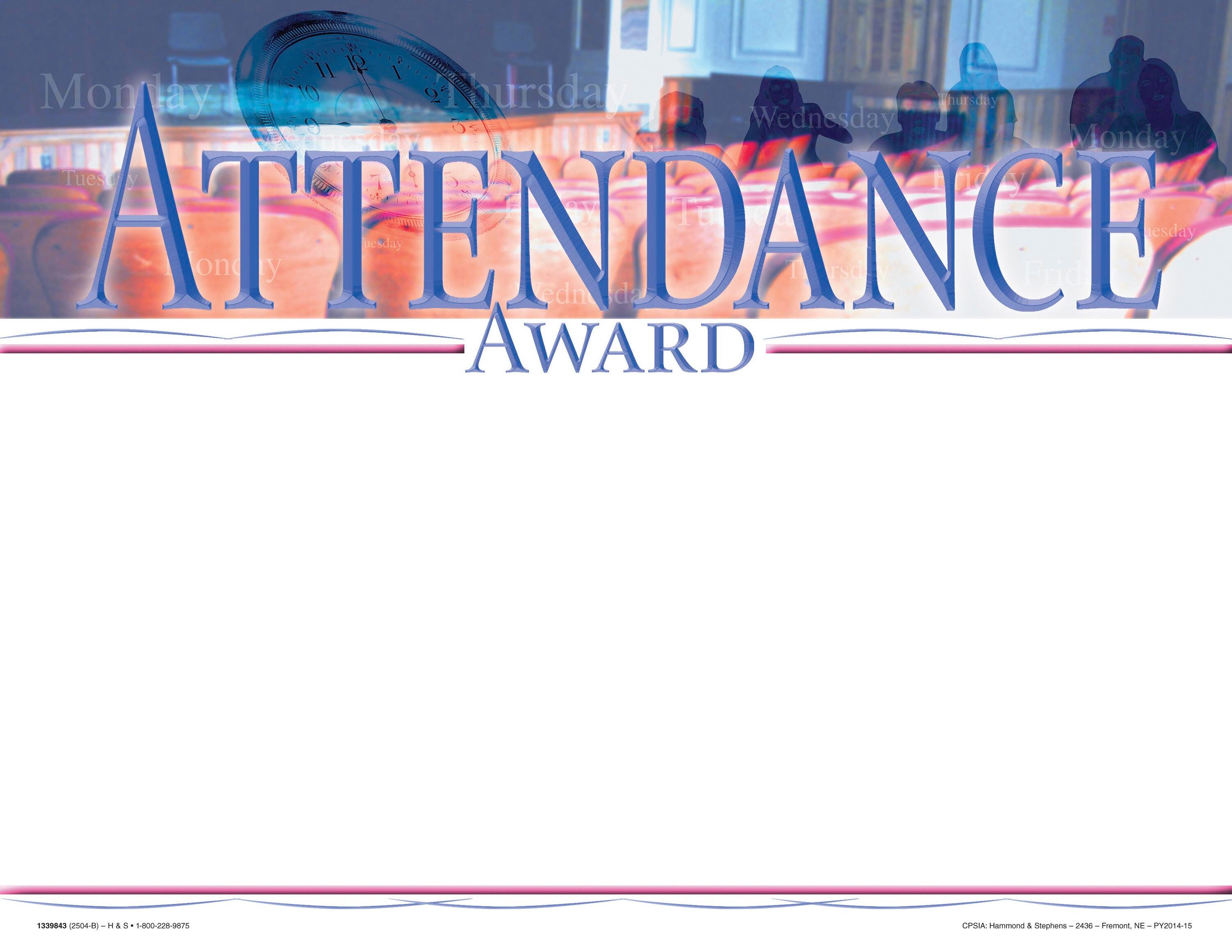 AWARD RECOGNITION ATTEND 8-1/2 BLANK X 11 PACK OF 25