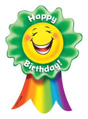 RIBBON ADHESIVE SMILING HAPPY BIRTHDAY 3X3.5 PACK OF 36