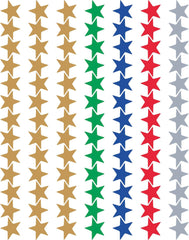 STICKERS FOIL ASSORTED STARS
