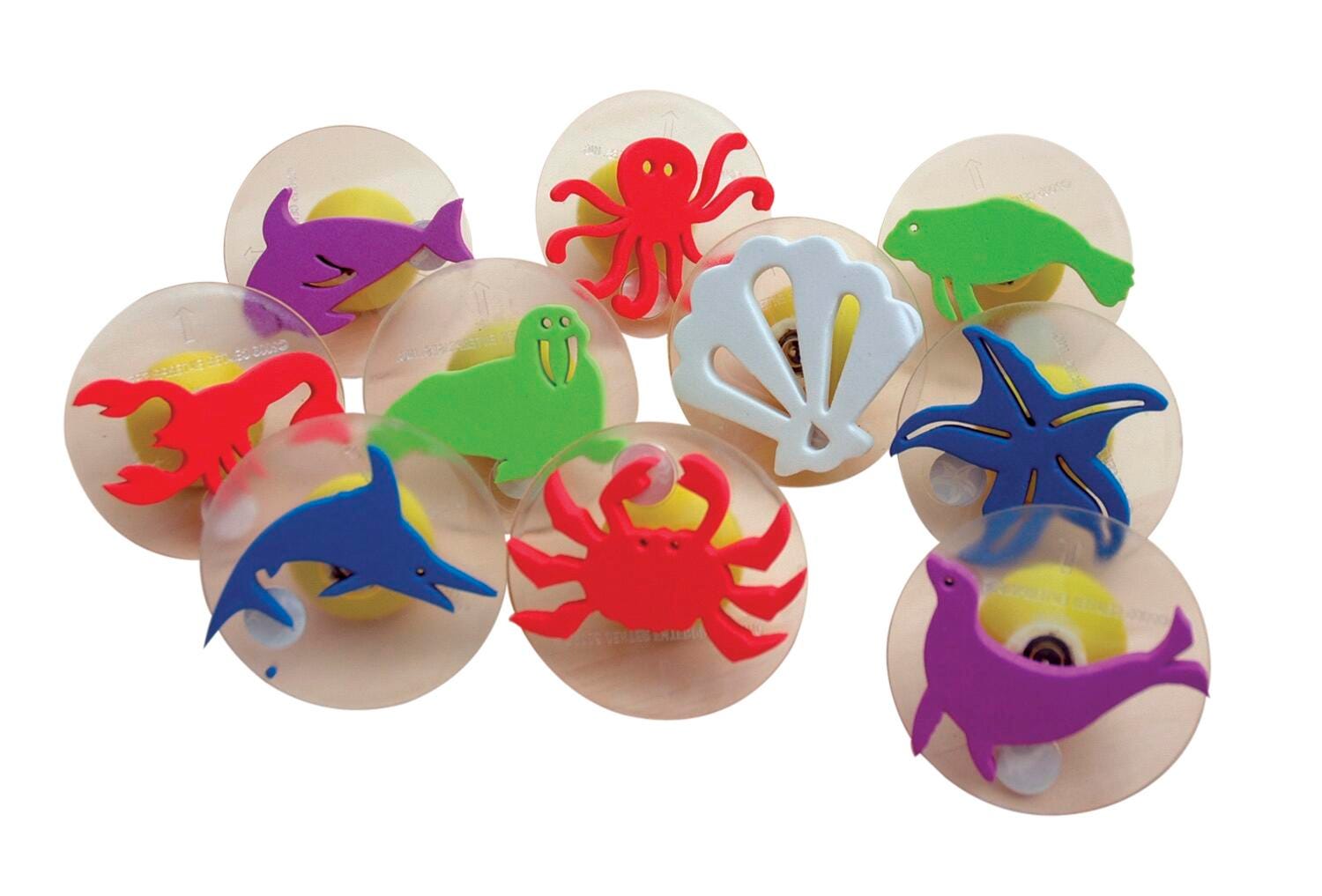 GIANT STAMPER SEA CREATURES SET OF 10