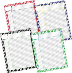 NAUTICAL CHEVRON CHART SET