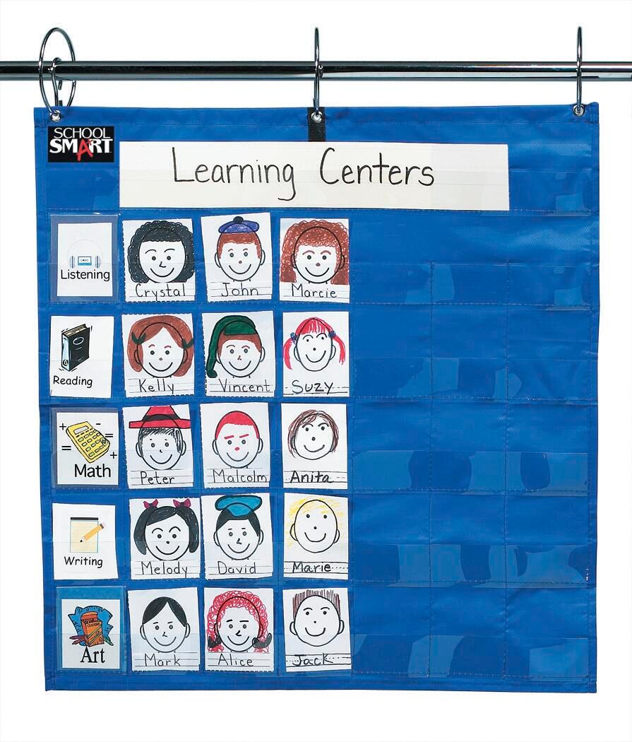 POCKET CHART - STUDENT GROUP 26X27-SCHOOL SMART