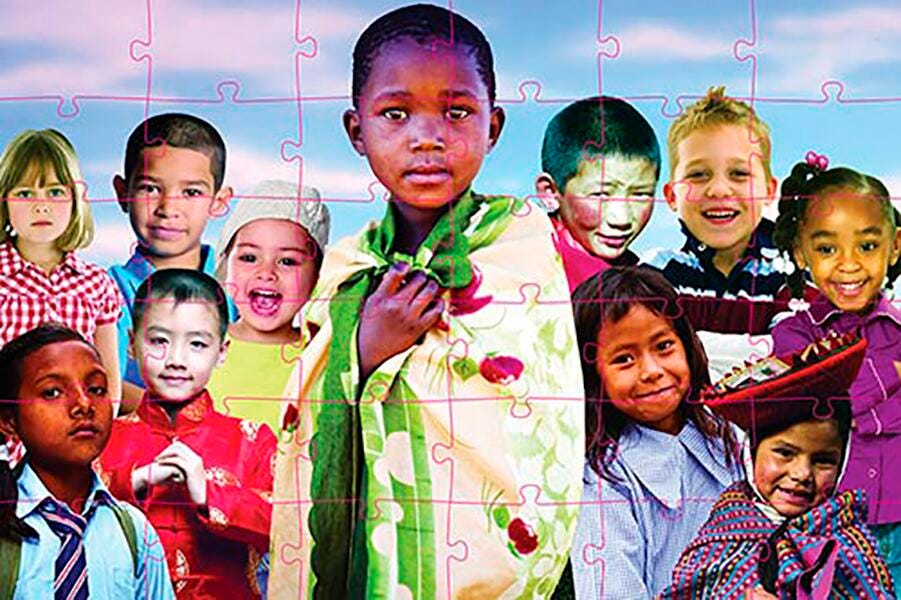 DISC-WE ARE THE WORLD FLOOR PUZZLE