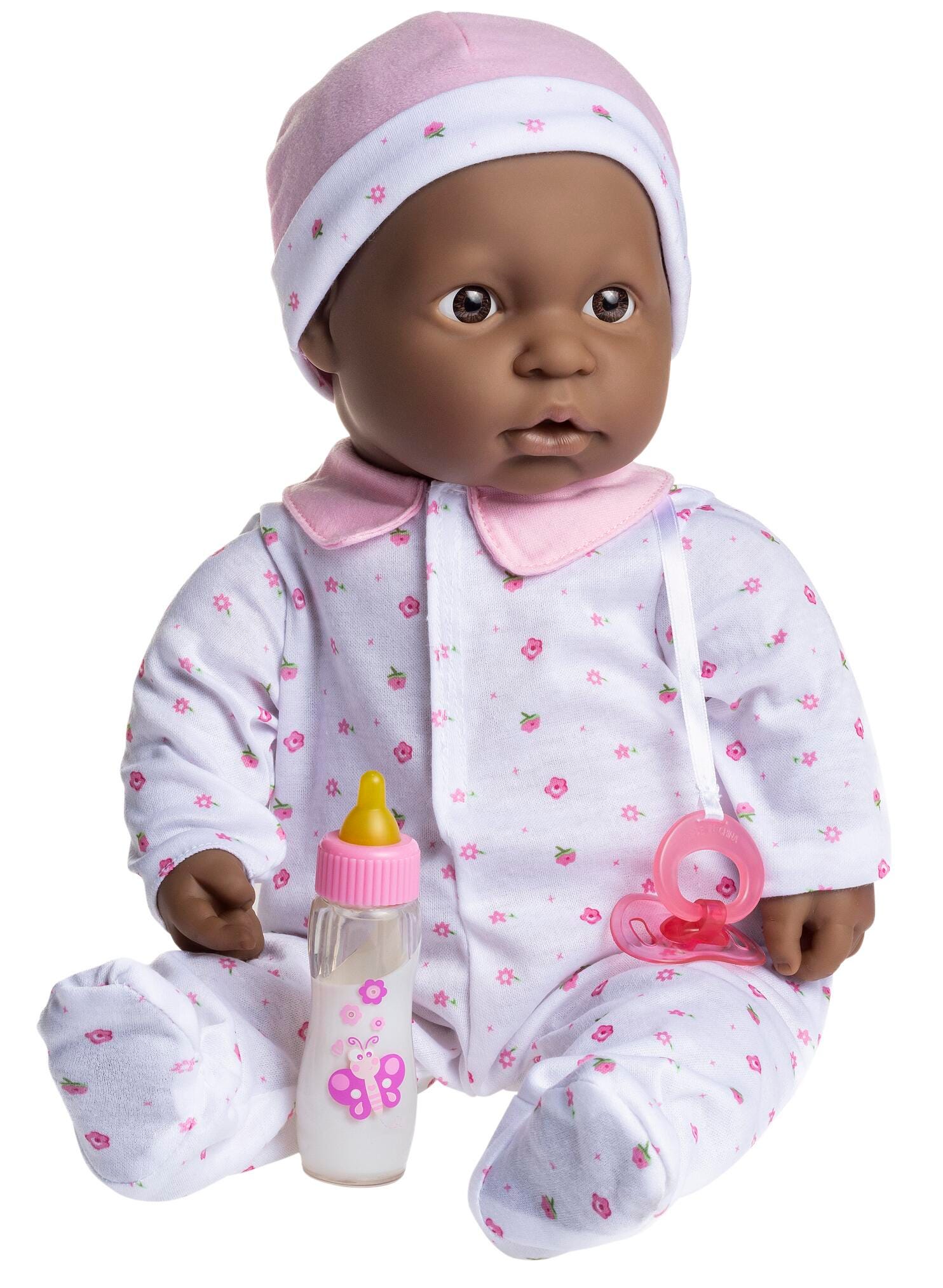20 INCH LA BABY SOFT BABY DOLL AFRICAN AMERICAN