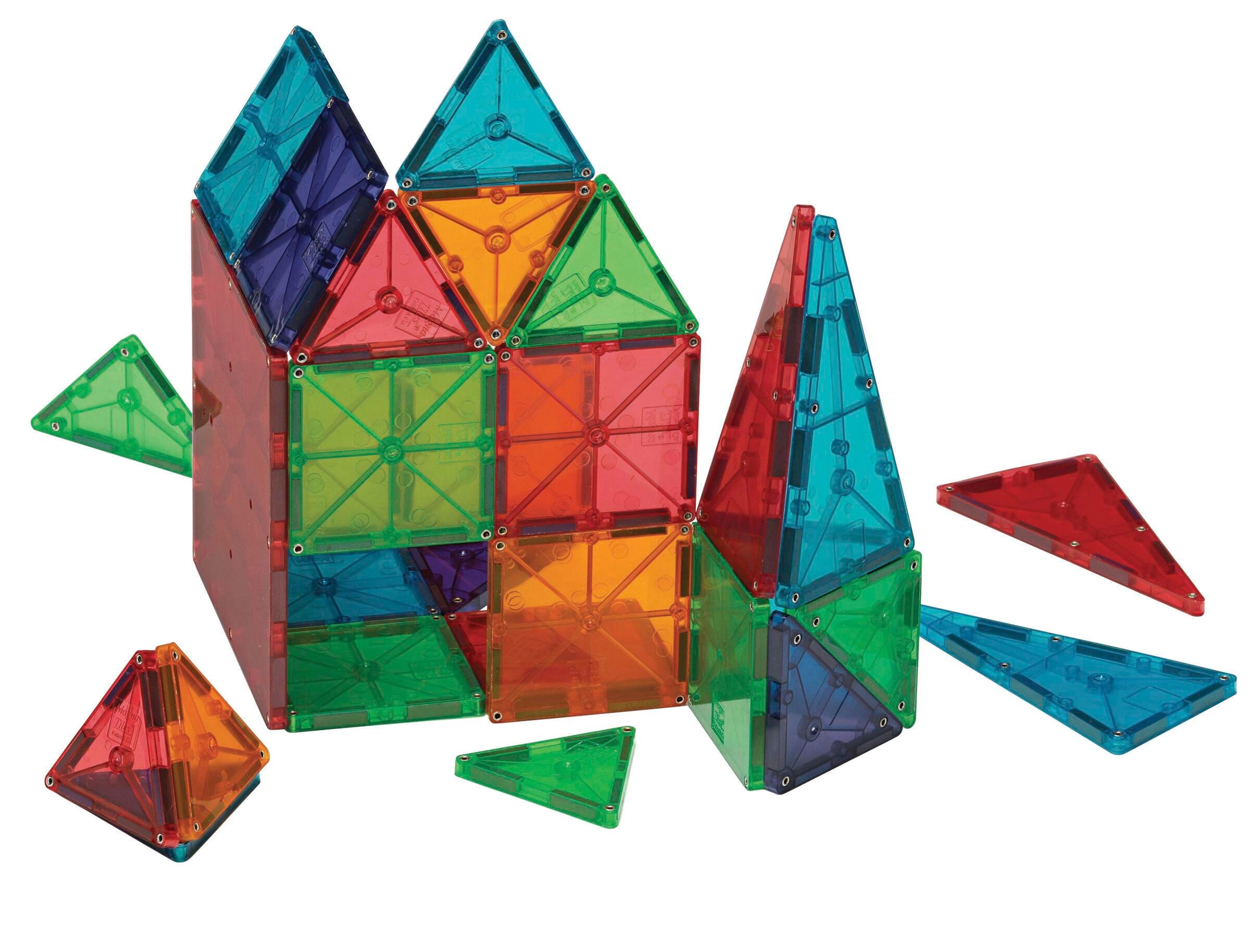 BUILDING TILES CLEAR COLORS SET OF 100