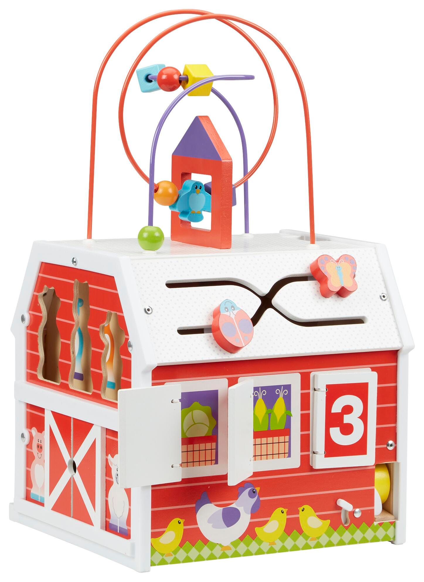 FIRST PLAY SLIDE SORT AND ROLL ACTIVITY BARN