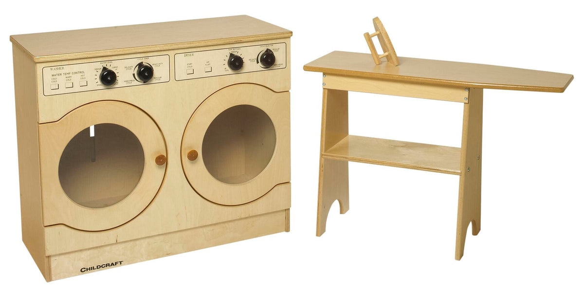 KIT - LAUNDRY CENTER - MODERN WASHER-DRYER-IRON-IRONING BOARD - SET OF 3