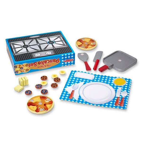 WOODEN FLIP AND SERVE PANCAKE SET OF 16