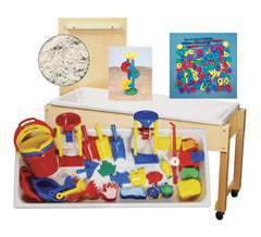 QS KIT - DONORS CHOOSE SENSORY SCIENTISTS WITH SAND AND WATER TABLE 6 IN DEEP TUB - SET