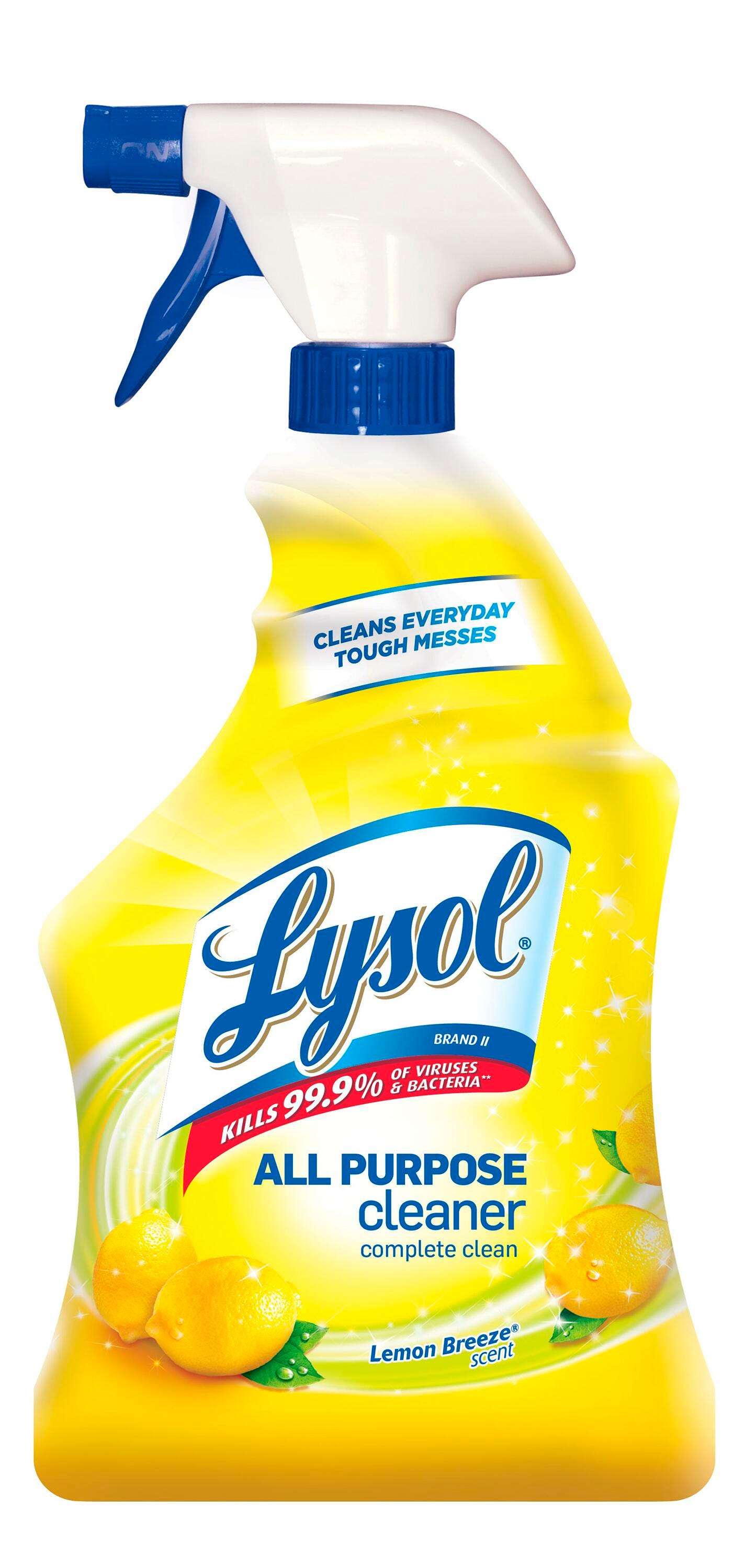 CLEANER LYSOL DISINFECTANT ALL PURPOSE -TRIGGER LEMON BREEZE 12/32OZ