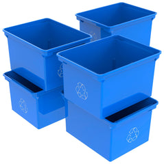 RECYCLE BIN - 9 GALLON - CASE OF 6