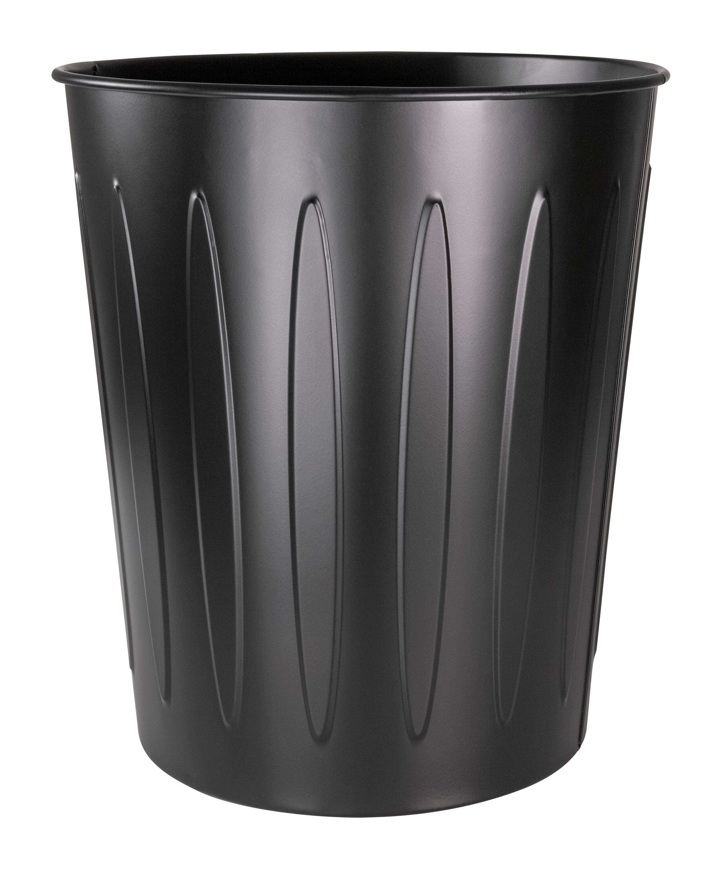 WASTEBASKET METAL 6GAL FIRE-SAFE 13X14 BLK GJO58897 KIT SET OF 2