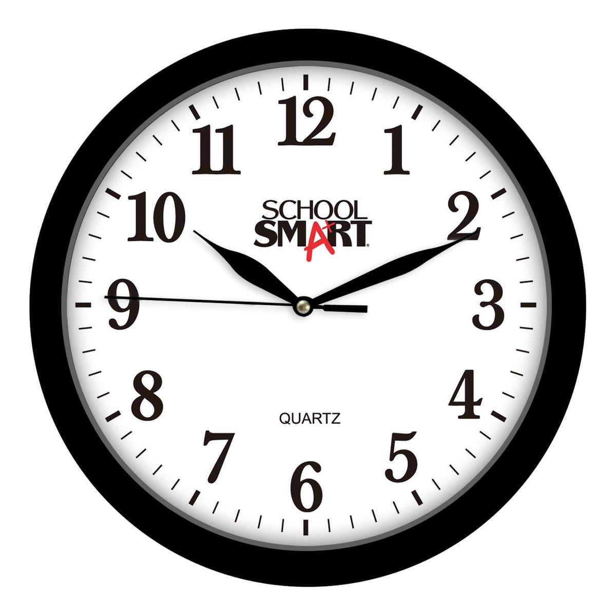 CLOCK WALL 13 IN SILENT MOVEMENT BLACK FRAME