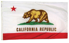 FLAG - ANNIN CALIFORNIA STATE INDOOR FLAG - COLONIAL NYL-GLO NYLON - 3 X 5 FT