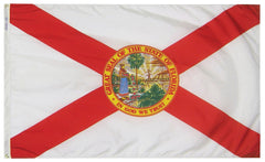 FLAG - ANNIN FLORIDA STATE OUTDOOR FLAG - SOLARGUARD NYL-GLO NYLON - 4 X 6 FT