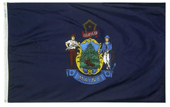 FLAG - ANNIN MAINE STATE OUTDOOR FLAG - SOLARGUARD NYL-GLO NYLON - 3 X 5 FT