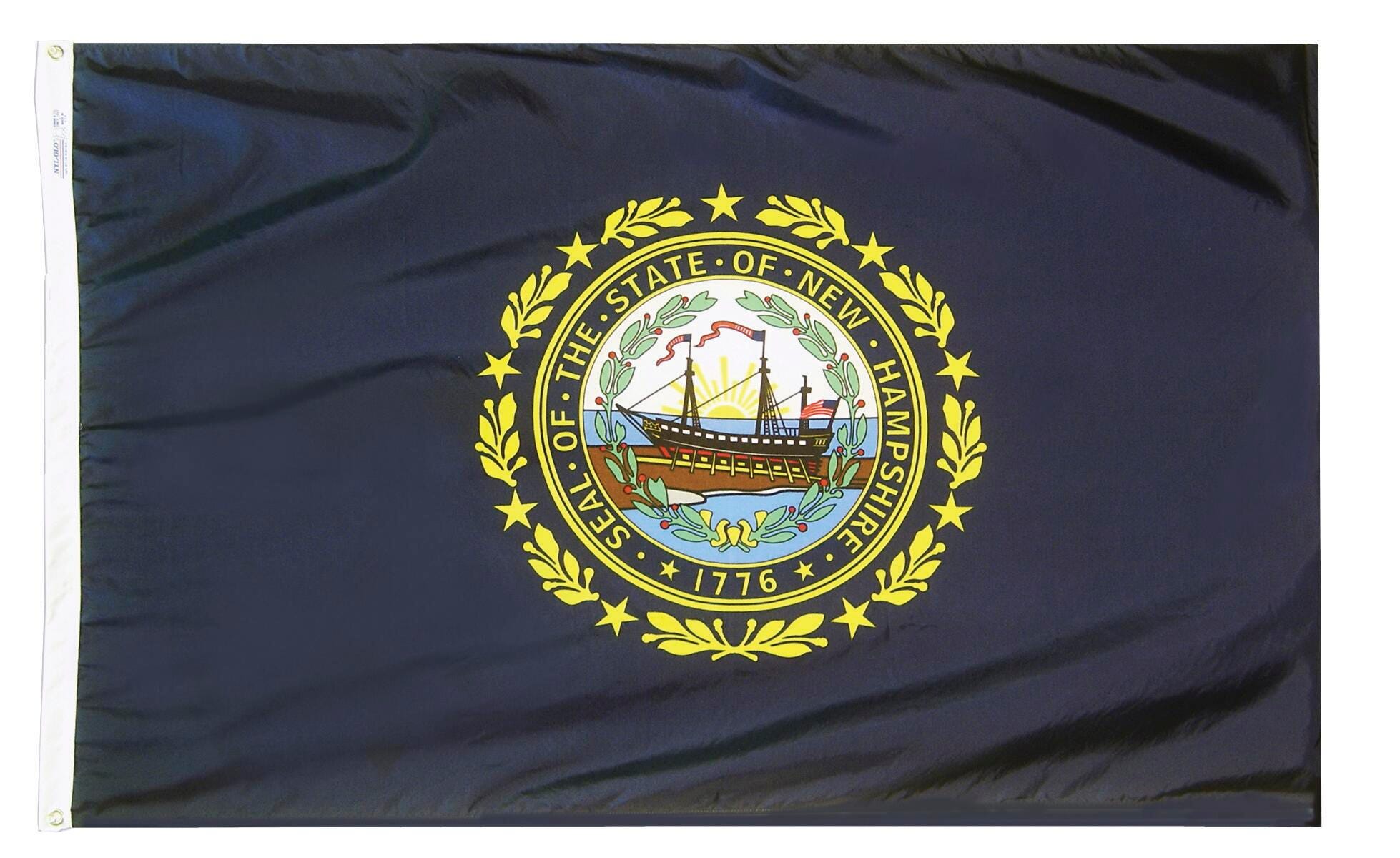 FLAG - ANNIN NEW HAMPSHIRE STATE OUTDOOR FLAG - SOLARGUARD NYL-GLO NYLON - 3 X 5 FT