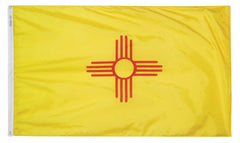 FLAG - ANNIN NEW MEXICO STATE INDOOR FLAG - COLONIAL NYL-GLO NYLON - 3 X 5 FT