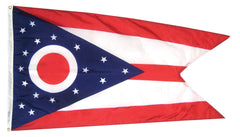 FLAG - ANNIN OHIO STATE OUTDOOR FLAG - SOLARGUARD NYL-GLO NYLON - 3 X 5 FT