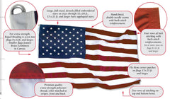 FLAG - ANNIN UNITED STATES OUTDOOR FLAG - SOLARGUARD NYL-GLO NYLON - 4 X 6 FT