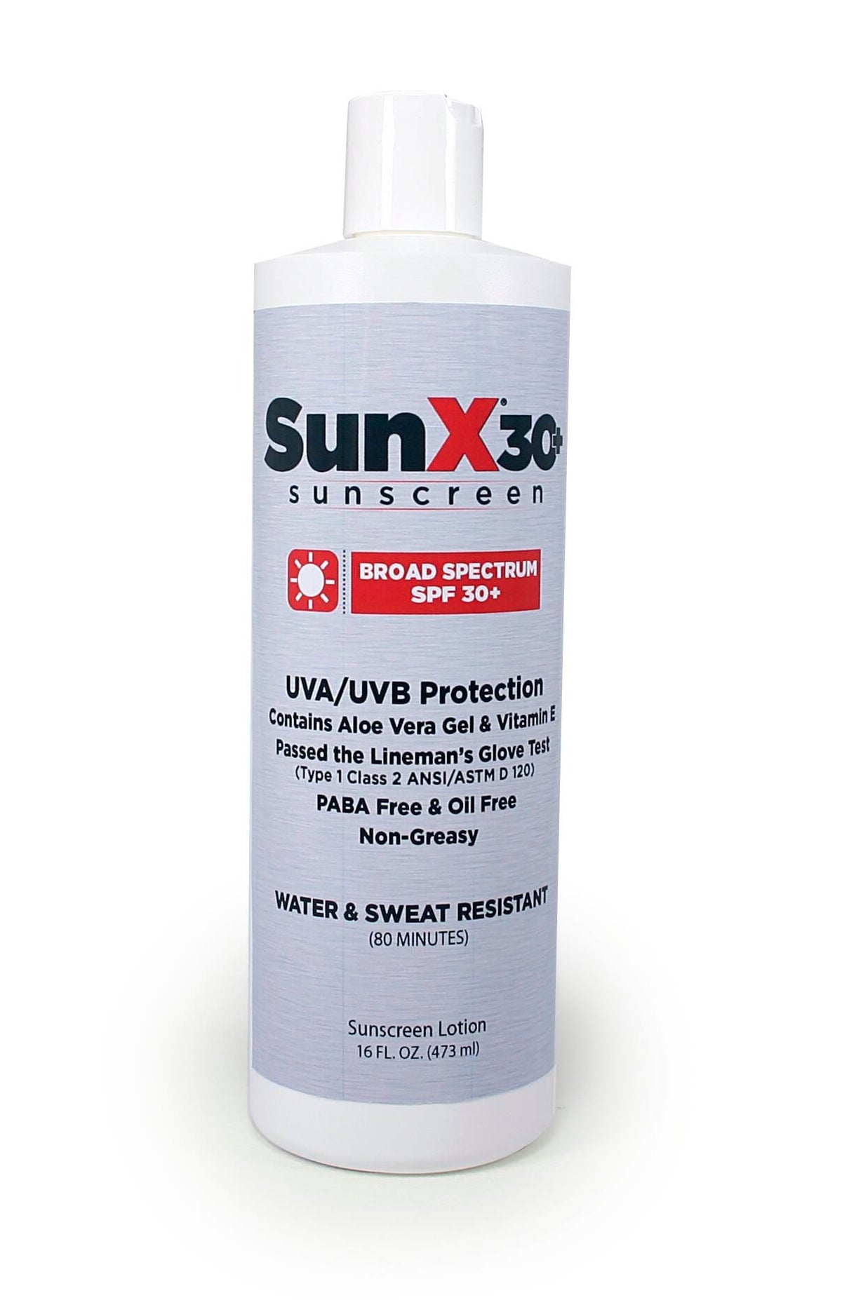 SUNSCREEN SUNX 30 BROAD SPECTRUM - 16 OZ  FLIP TOP