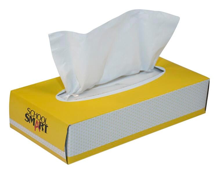 TISSUE FACIAL - SCHOOL SMART - 2 PLY 100 COUNT - EACH