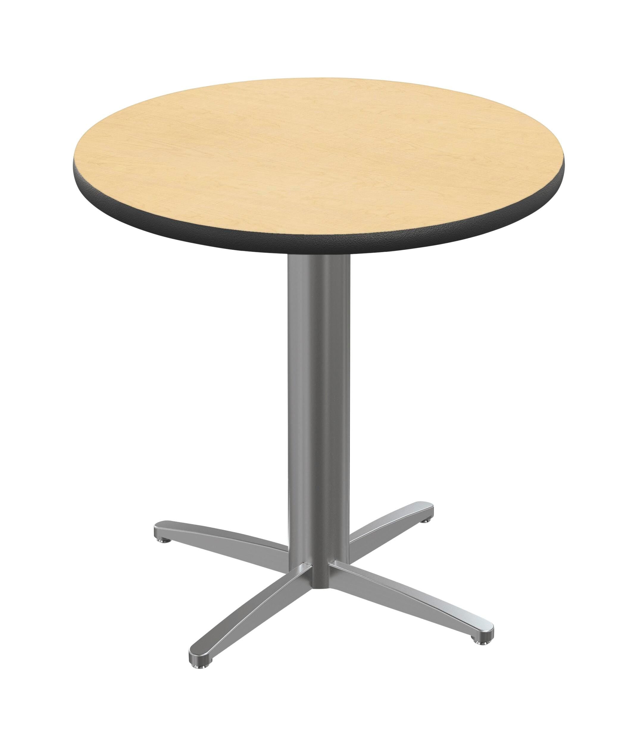 CAFETERIA TABLE - CLASSROOM SELECT - CAFE/BISTRO - ROUND - 34 W X 34 D IN - 29 INCH - LAMINATE - SPECIFY TOP COLOR - T-MOLD - SPECIFY EDGE COLOR - X-STYLE - SPECIFY FRAME COLOR