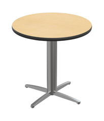 CAFETERIA TABLE - CLASSROOM SELECT - CAFE/BISTRO - ROUND - 34 W X 34 D IN - 29 INCH - LAMINATE - SPECIFY TOP COLOR - T-MOLD - SPECIFY EDGE COLOR - X-STYLE - SPECIFY FRAME COLOR