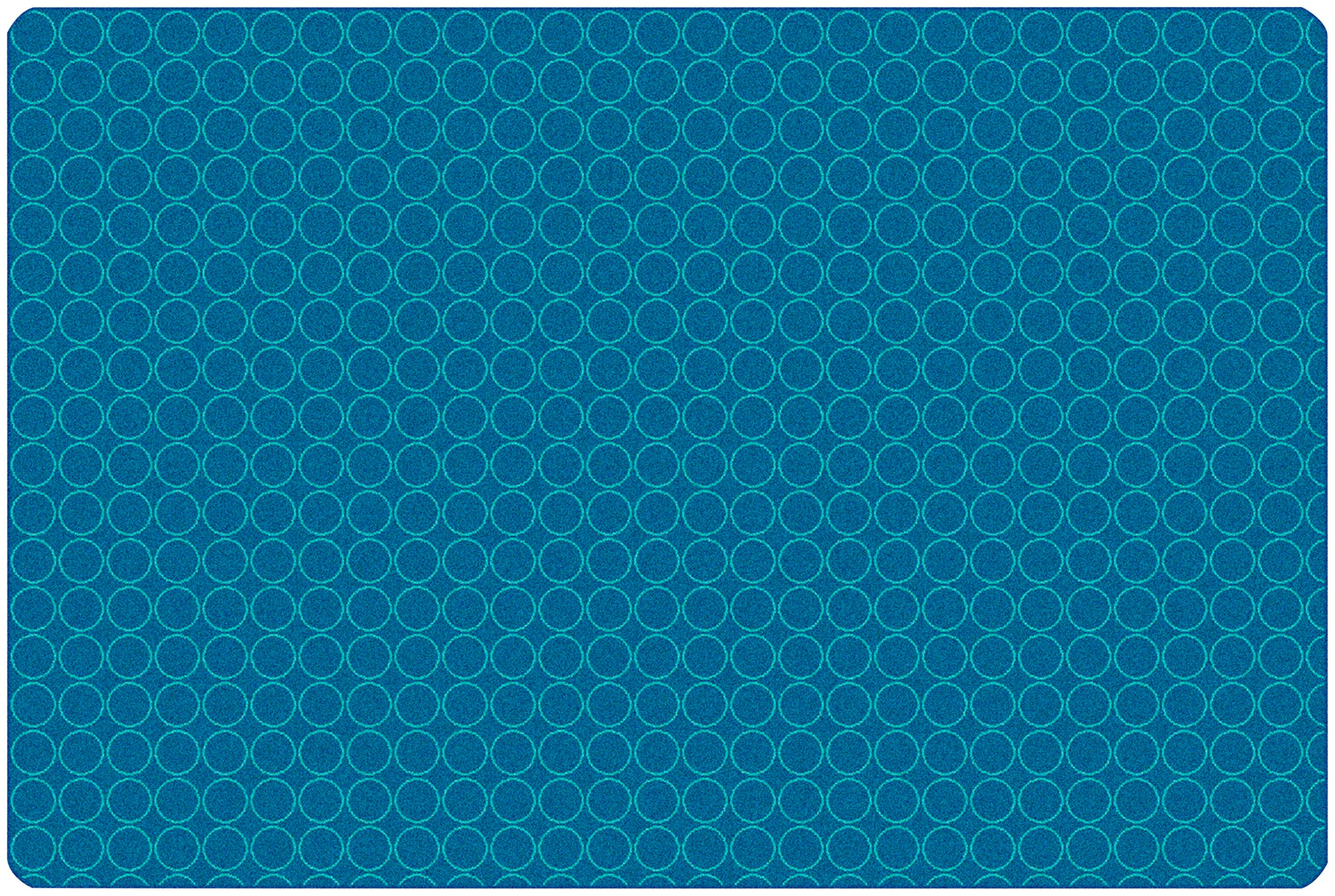 CARPETS FOR KIDS - KIDSOFT COMFORTING CIRCLES - RECTANGLE - 4 FT X 6 FT - SPECIFY CARPET COLOR
