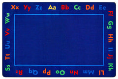 CARPETS FOR KIDS - KIDSVALUE PLUS ALPHABET - RECTANGLE - 6 FT X 9 FT - SPECIFY CARPET COLOR
