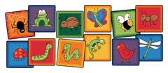 CARPETS FOR KIDS KIDSVALUE PLUS FRIENDLY CRITTERS SEATING - 16-INCH SQUARES - SET OF 12