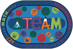 CARPETS FOR KIDS - KIDSVALUE PLUS STEAM - OVAL - 4 FT X 6 FT - SPECIFY CARPET COLOR