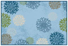 CARPETS FOR KIDS - PIXEL PERFECT DELIGHTFUL DAHLIA - RECTANGLE - 4 FT X 6 FT - SPECIFY CARPET COLOR
