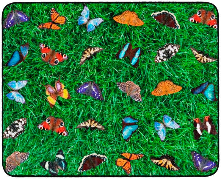 CHILDCRAFT - CARPETS - BUTTERFLY SEATING PHOTO FUN - RECTANGLE - 6 FT X 9 FT - SPECIFY NUMBER OF SEATS - SPECIFY CARPET COLOR