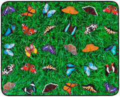 CHILDCRAFT - CARPETS - BUTTERFLY SEATING PHOTO FUN - RECTANGLE - 6 FT X 9 FT - SPECIFY NUMBER OF SEATS - SPECIFY CARPET COLOR