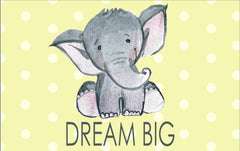 CHILDCRAFT - CARPETS - NURSERY ELEPHANT - RECTANGLE - 5 FT X 8 FT - SPECIFY CARPET COLOR