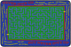 FLAGSHIP CARPETS - NEVER GIVE UP - RECTANGLE - 4 FT X 6 FT - SPECIFY CARPET COLOR