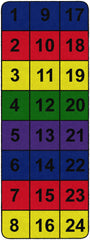 FLAGSHIP CARPETS - NUMBER BLOCKS - RECTANGLE - 6 FT X 8 FT - SPECIFY CARPET COLOR