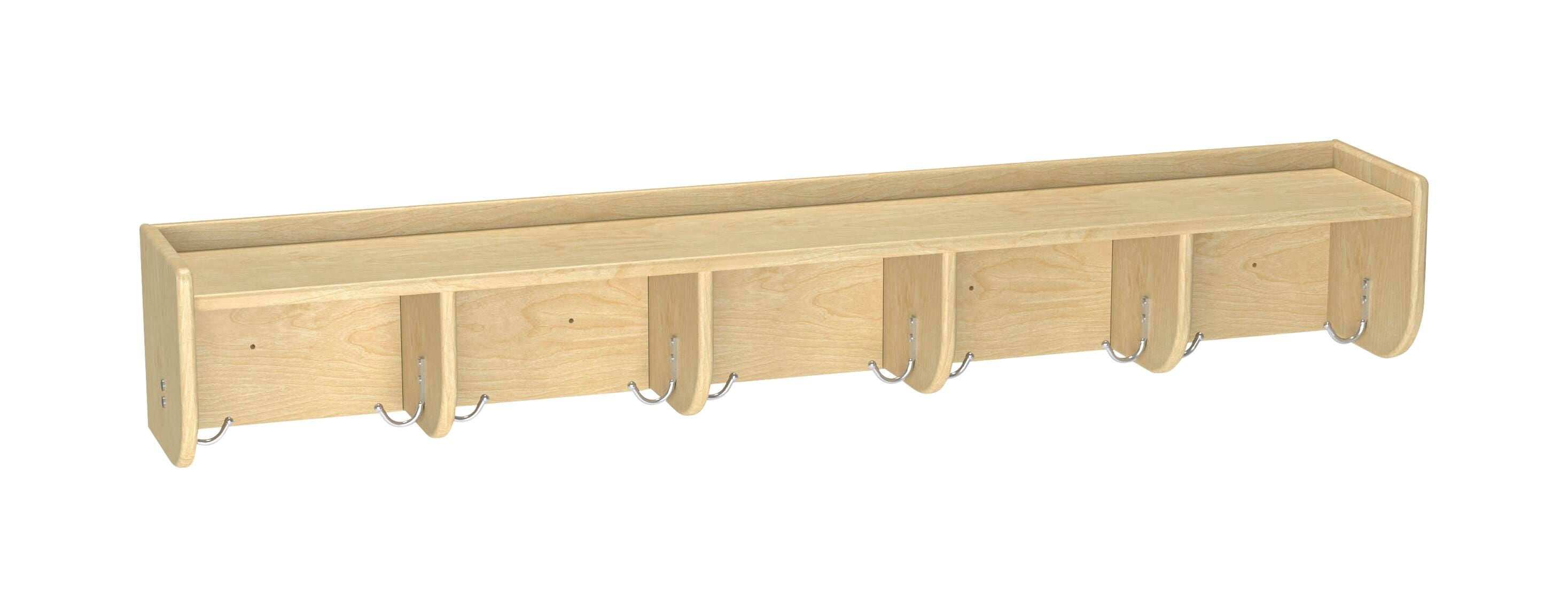 QS COAT RACK WALL MOUNT WITH SHELF