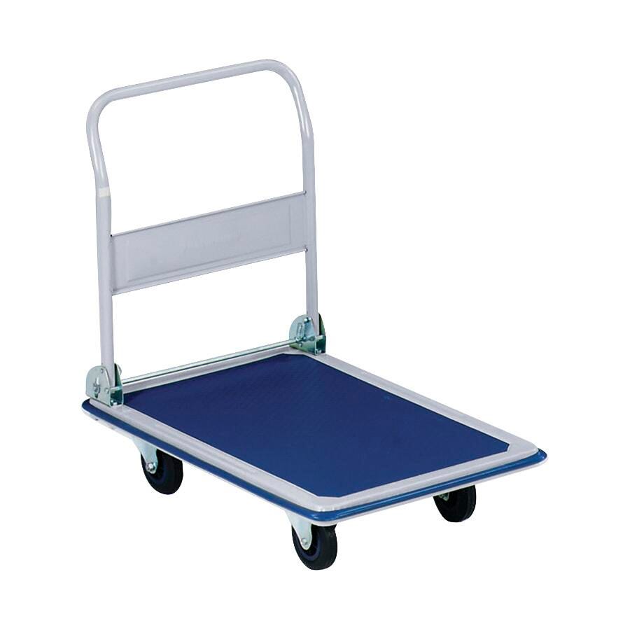 FOLDING PLATFORM TRUCK 660 LBS 24-3/4WX36DX29-1/2L IN BLUE/GRAY