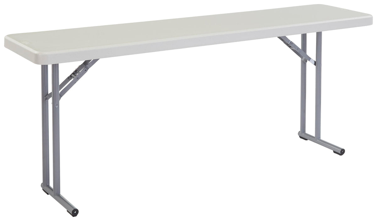 TABLE FOLDING LIGHTWEIGHT BLOW MOLDED PLASTIC NPS BT SERIES 18X72X29-1/2